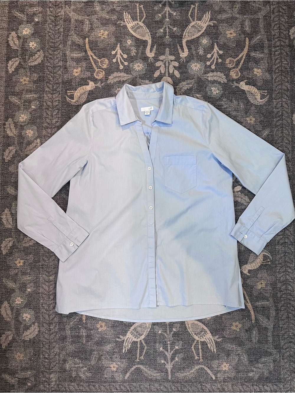 J.Jill Light Blue Button Down Shirt S